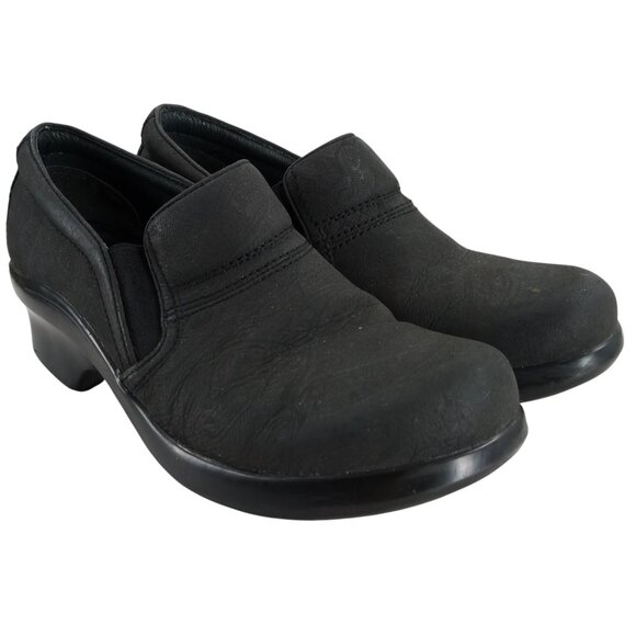 Ariat Expert Clog Black Wedge Leather Paisley Size 7 Comfort Western Slip On - Picture 1 of 15